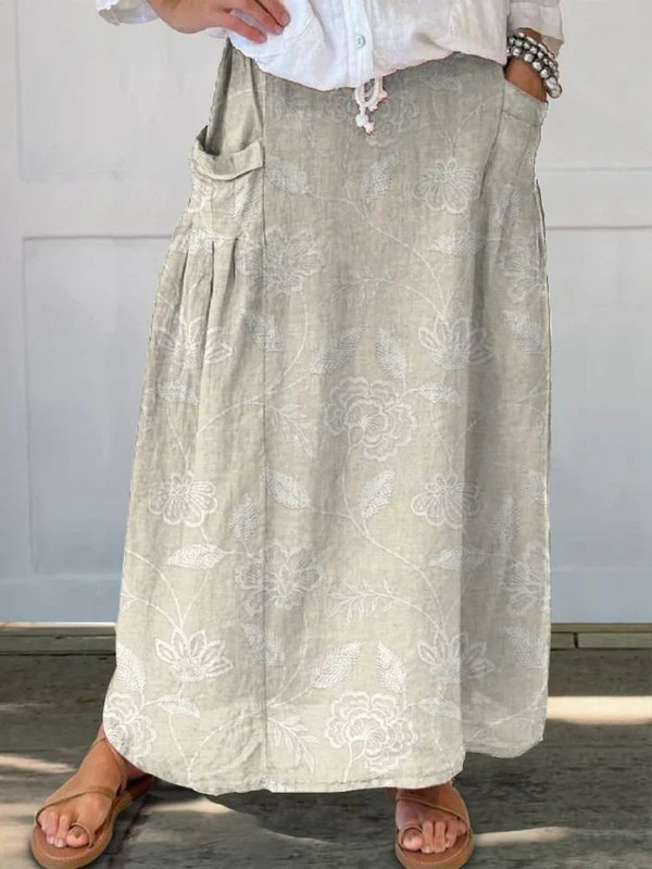 Lucía | Falda Larga Estampada