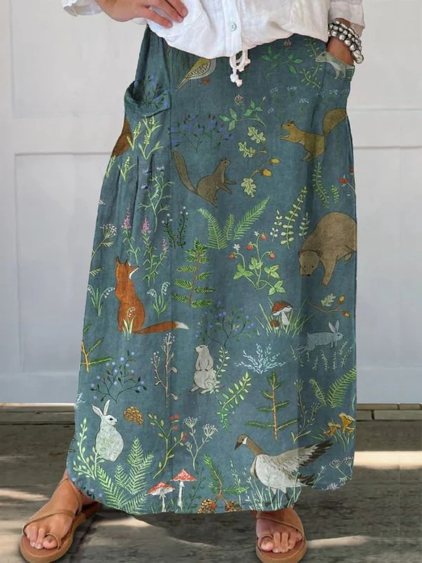 Lucía | Falda Larga Estampada