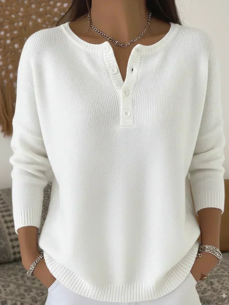 Beatriz | Jersey de Punto con Botones Henley