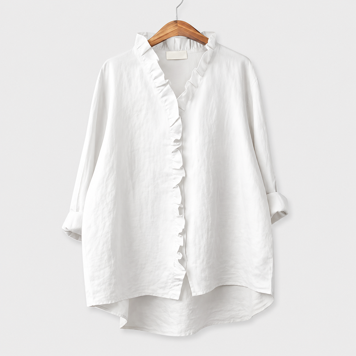 Elena | Blusa de Lino con Volante