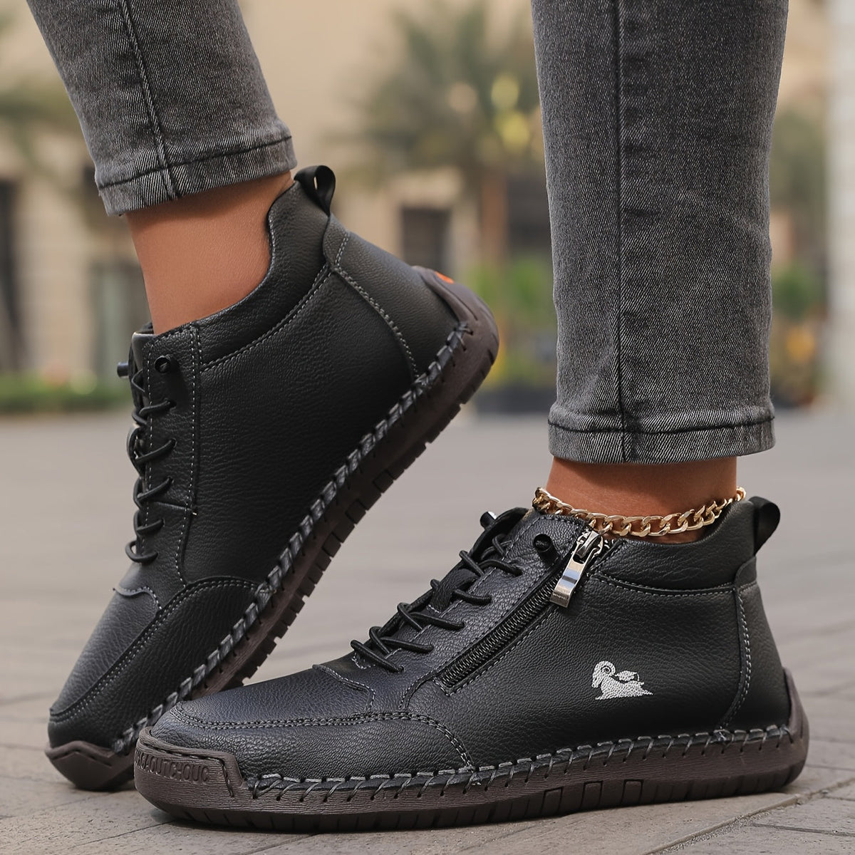 Eulalia | Zapatos de Ante con Cremallera