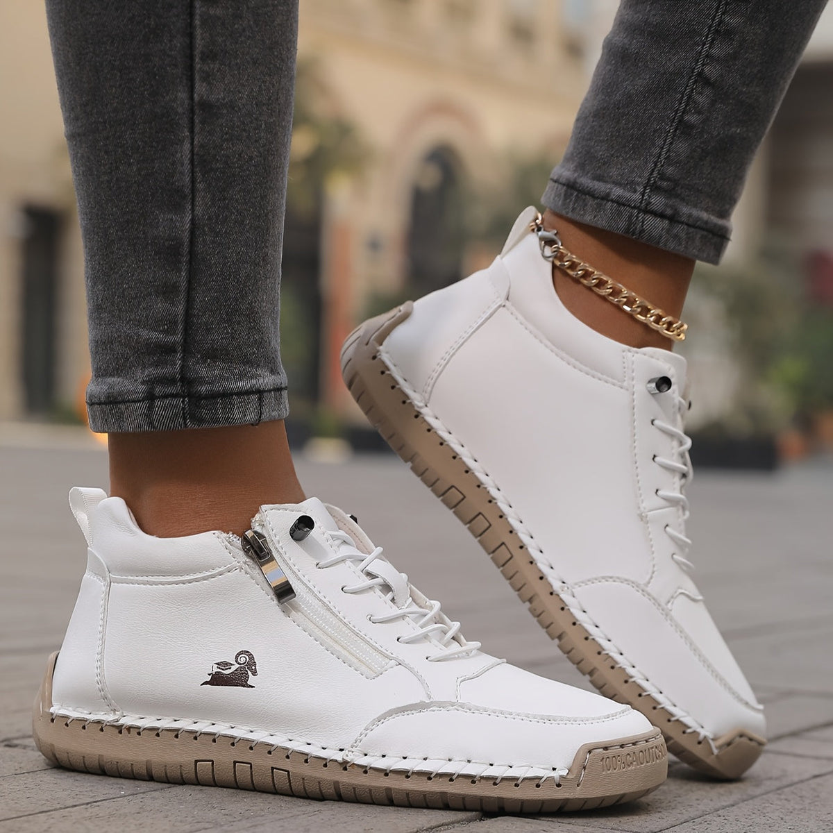 Eulalia | Zapatos de Ante con Cremallera