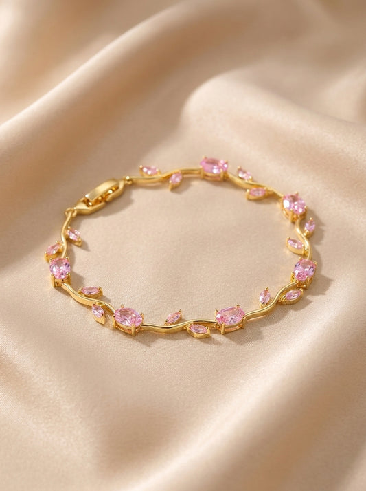 Brazalete Tulipán sobre seda