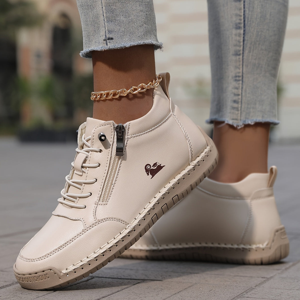 Eulalia | Zapatos de Ante con Cremallera