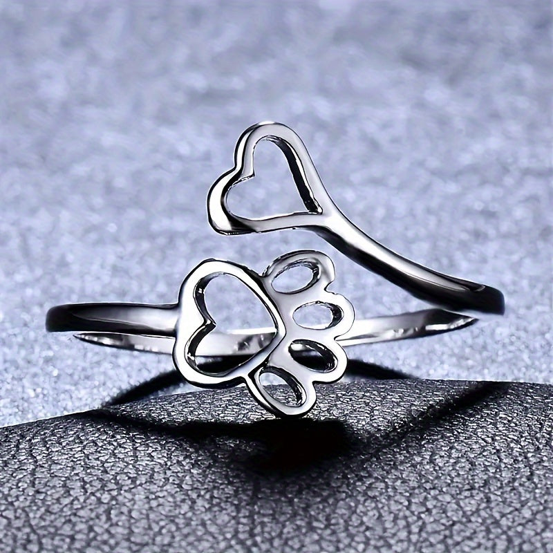 Anillo Huella y Corazón