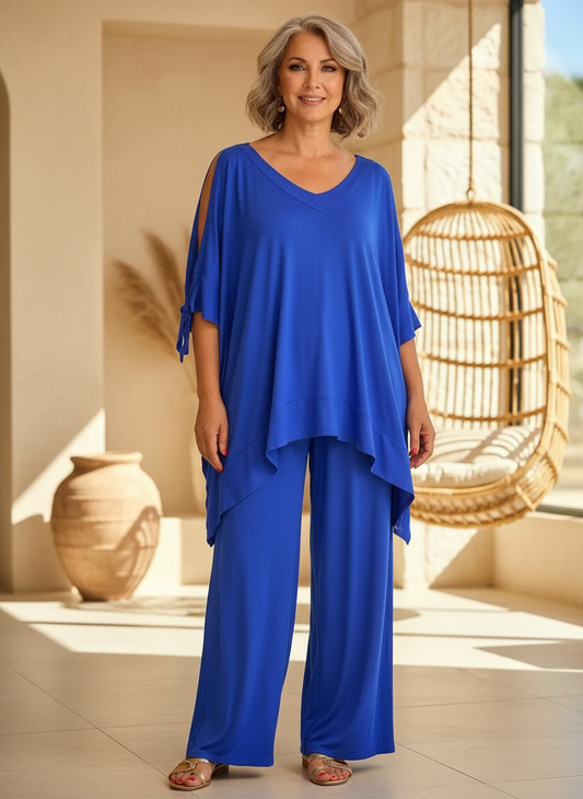Úrsula | Conjunto Túnica Hombros Descubiertos y Pantalón