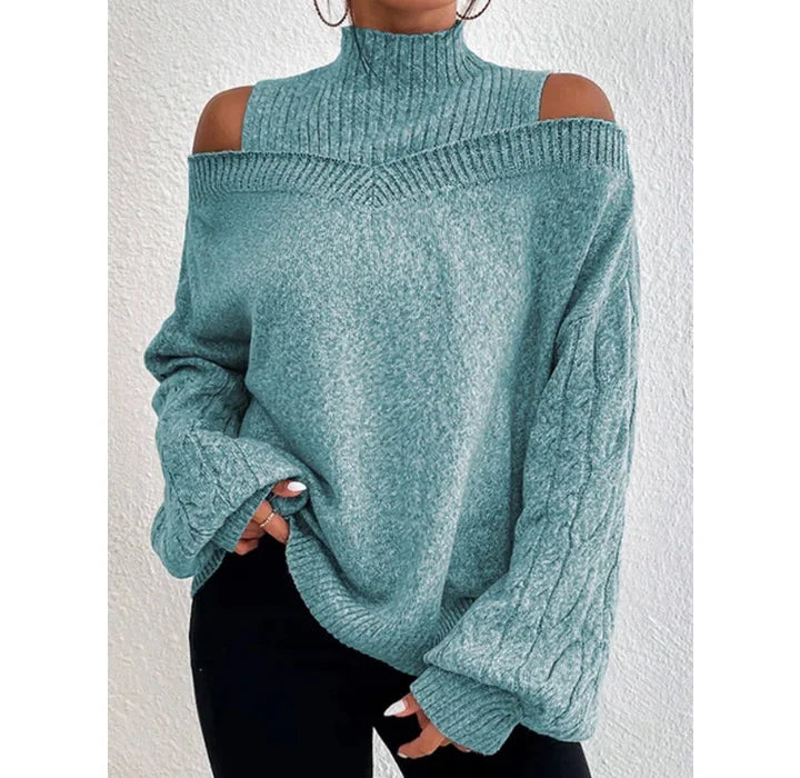Maribelle | Jersey de Cuello Vuelto con Hombros Calados