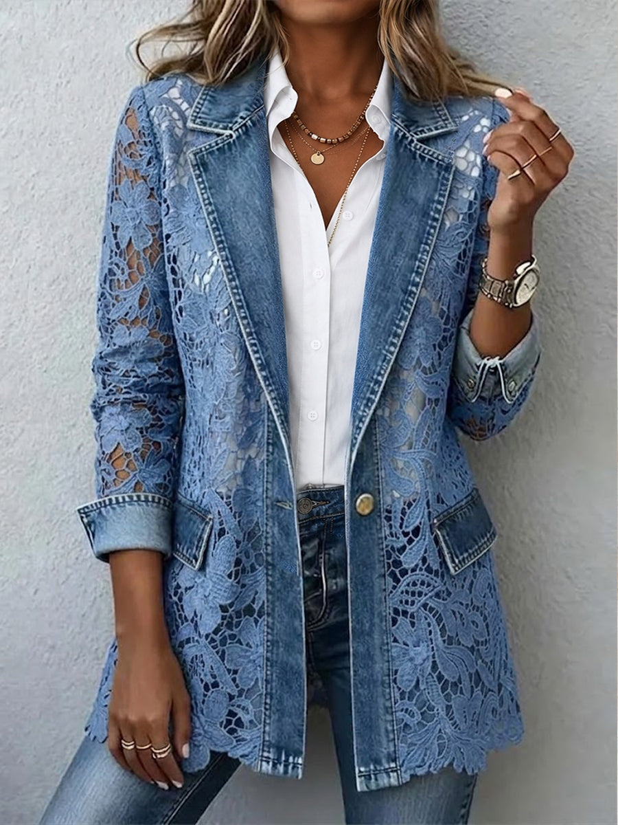 Estefanía | Americana con Encaje Floral