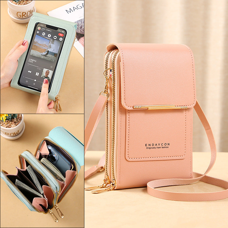 Olivia | Bolsa Bandolera de Piel Vegana con Funda Táctil
