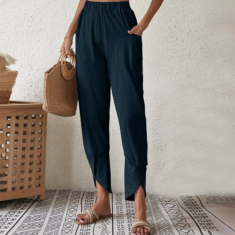 Essari | Pantalones con Bajo Deshilachado
