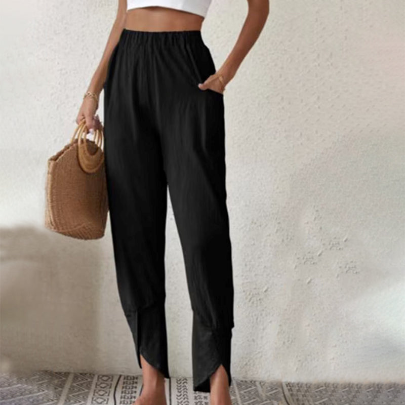 Essari | Pantalones con Bajo Deshilachado